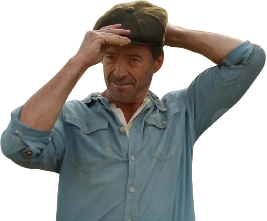 The Sheep Detectives Hugh Jackman Blue Shirt - Image 2